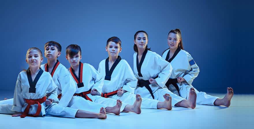 Martial Arts Lessons for Kids in Escondido CA - Kids Group Splits