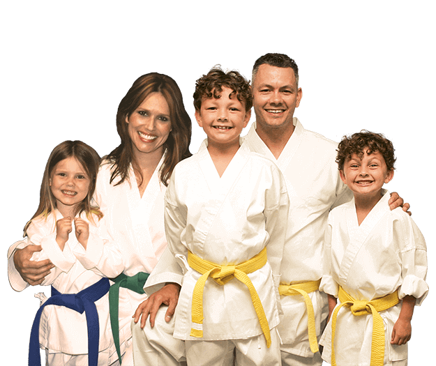 Martial Arts Lessons for Families in Escondido CA - Group Family for Martial Arts Footer Banner